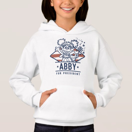 Abby für Präsident Hoodie (Vorderseite)