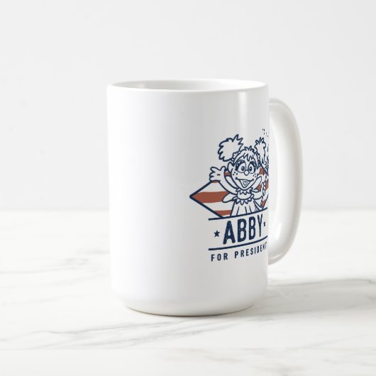 Abby für Präsident Kaffeetasse (VorderseiteRechts)
