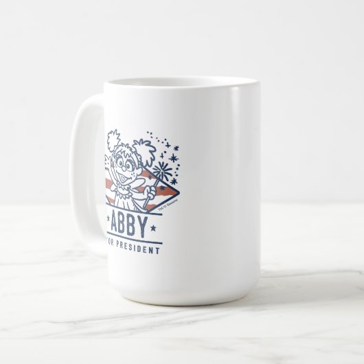 Abby für Präsident Kaffeetasse (Vorderseite Links)