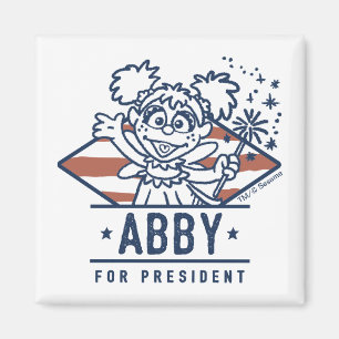 Abby für Präsident Magnet