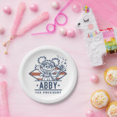 Abby für Präsident Pappteller (Party)