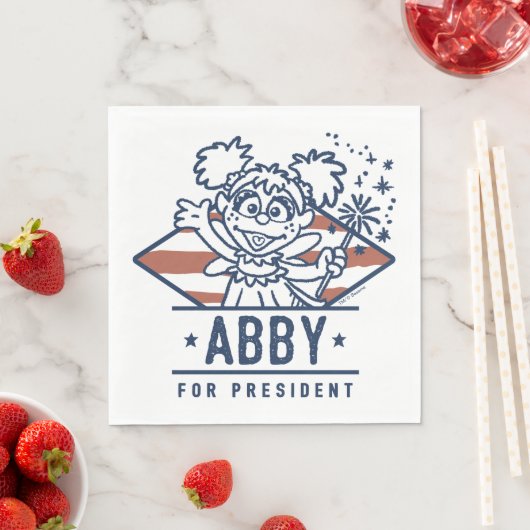 Abby für Präsident Serviette (Beispiel)