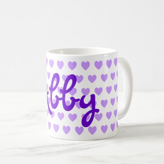 Abby in Lila Kaffeetasse (VorderseiteRechts)