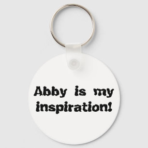 Abby ist meine Inspiration Schlüsselanhänger