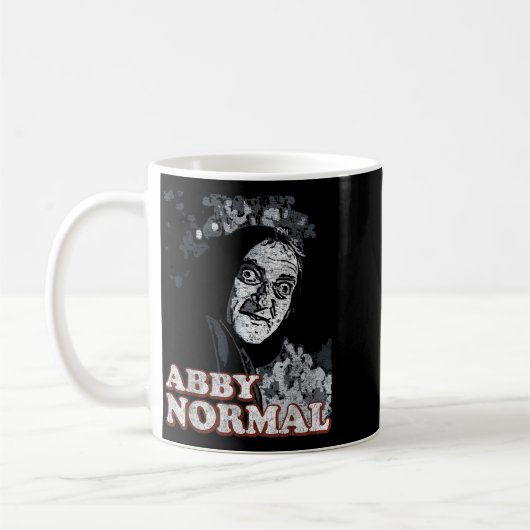 Abby Normal Brain Funny Halloween Kaffeetasse (Links)