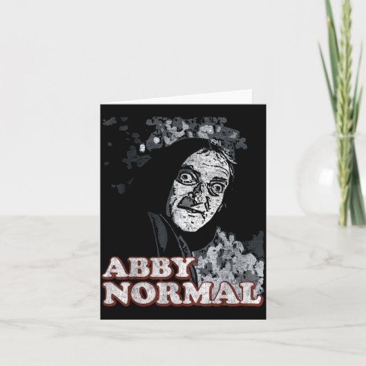 Abby Normal Brain Funny Halloween Karte (Vorderseite)