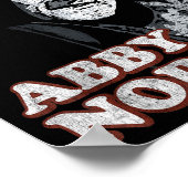 Abby Normal Brain Funny Halloween  Poster (Ecke)