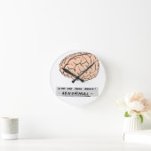 Abby Normal Runde Wanduhr (Zuhause)