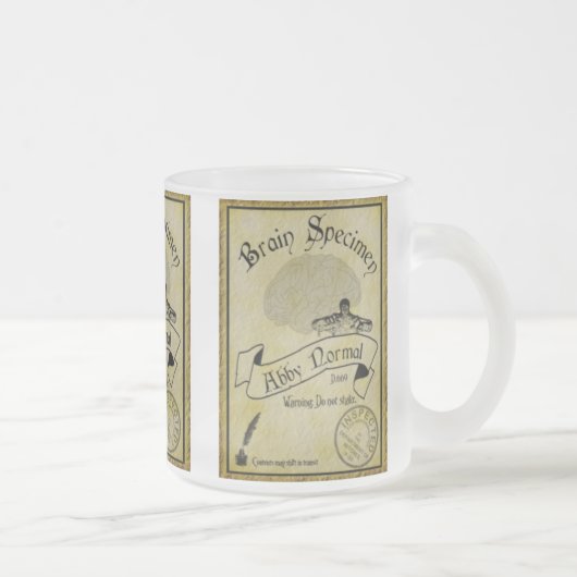 Abby Normal-Tasse Mattglastasse (Rechts)