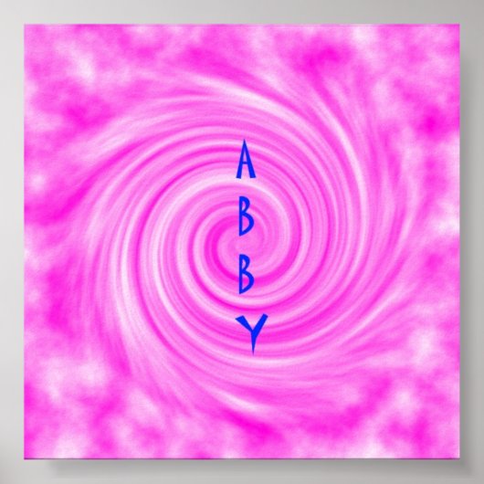 Abby Poster Pink (Vorne)