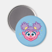 Abby Smiling Face Magnet (Vorderseite/Rückseite)