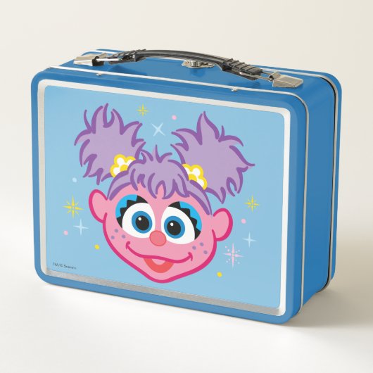 Abby Smiling Face Metall Lunch Box (Rückseite)