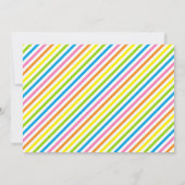 Abby Striped Birthday Einladung (Rückseite)