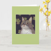 Abby the Cat Karte (Gelbe Blume)