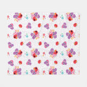 Abby und Elmo 2 Niedliches Muster Fleecedecke (Vorderseite (Horizontal))