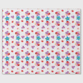 Abby und Elmo 2 Niedliches Muster Geschenkpapier (Flach)