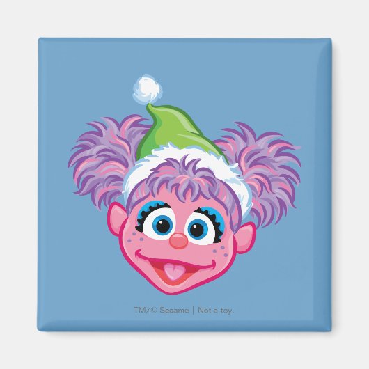 Abby Weihnachtsmannmütze Magnet (Vorne)