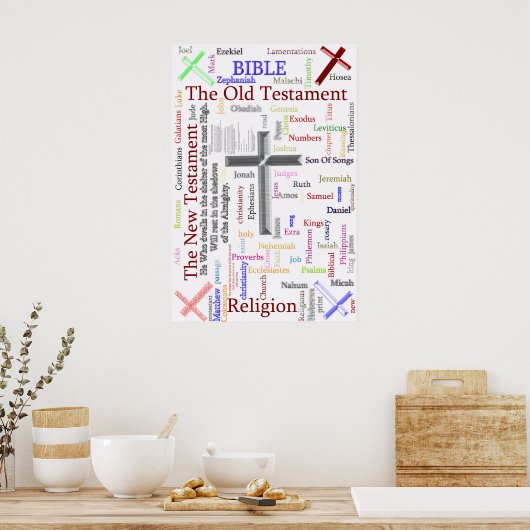 ABBYY und religiös verwandter Text Poster (Küche)