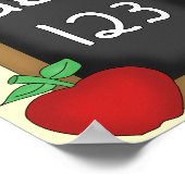 ABC 123 Chalkboard Poster (Ecke)