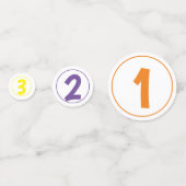 ABC 123 Party Confetti Konfetti (Rückseiten)