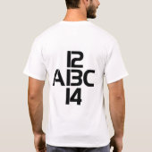 ABC 12 13 14 T-Shirt (Rückseite)