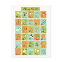 ABC Alaskan Wildlife Postkarte