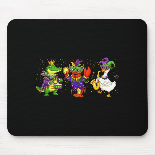 Abc Alligator Brauner Crawfish Louisiana Mardi Gra Mousepad (Vorne)