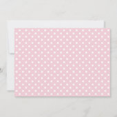 ABC Alphabet Blocks Pink Baby Girl Dusche Einladung (Rückseite)