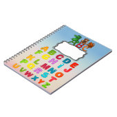 ABC-Alphabet-Buchstabe-Gewohnheits-Spirale Notizblock (Linke Seite)