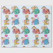 ABC Alphabet Children Geschenkpapier (Flach)