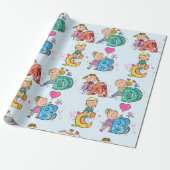 ABC Alphabet Children Geschenkpapier (Ungerollt)