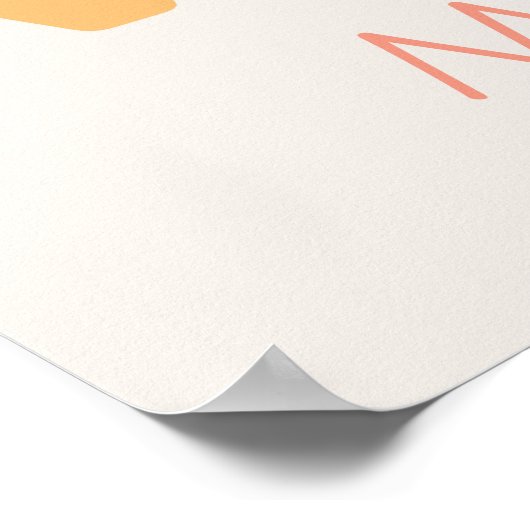 ABC Alphabet Custom Poster (Ecke)