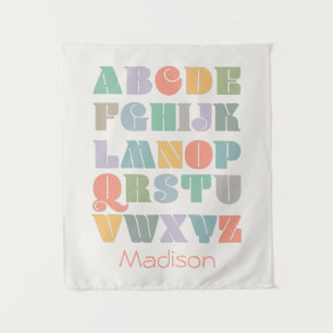 ABC Alphabet Custom Tapestry Wandteppich