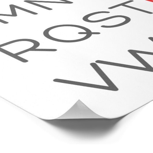 ABC Alphabet I Liebe You Kinderzimmer Decor Poster (Ecke)