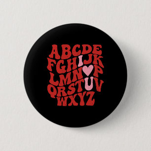 Abc Alphabet Ich Liebe Dich Englischlehrer Valenti Button