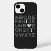 ABC-Alphabet iPhone-Gehäuse Case-Mate iPhone Hülle (Rückseite)