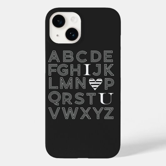 ABC-Alphabet iPhone-Gehäuse Case-Mate iPhone Hülle (Rückseite)