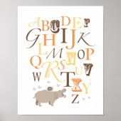 ABC Alphabet Kinderzimmer Print Poster (Vorne)