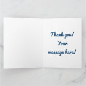 ABC Alphabet lernen Briefe glückliche Lebensmittel Dankeskarte (Innenseite)