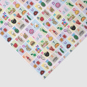 ABC Alphabet lernt Briefe mit glücklichen Lebensmi Seidenpapier (Ausschnitt)