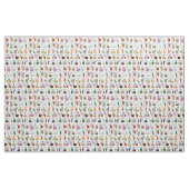 ABC Alphabet lernt Briefe mit glücklichen Lebensmi Stoff (Fat Quarter (45,7 x 55,9 cm))