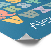 ABC Alphabet Personalisiert Chart Poster (Ecke)