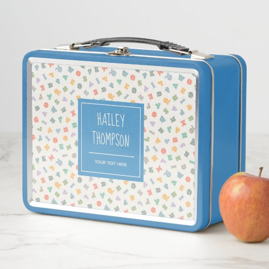 ABC Alphabet Personalisiert Name Metal Lunchbox (Beispiel)