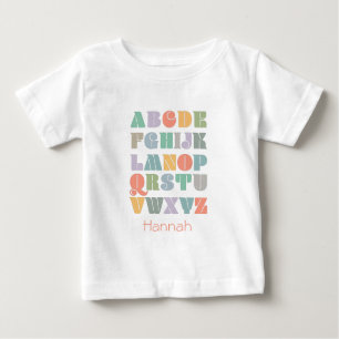 ABC Alphabet Personalisiert Name Mouse Pad Baby T-shirt