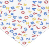 ABC Alphabet Red Yellow Blue Tischdecke (Schrägansicht)