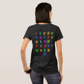 ABC-Alphabet T-Shirt (Schwarz voll)