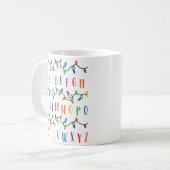 ABC Alphabet Weihnachten Weihnachten Kaffeetasse (Vorderseite Links)