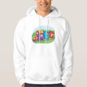 ABC Alphabet Zug mit Kindern Spaß Bildung Hoodie (Vorderseite)