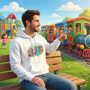 ABC Alphabet Zug mit Kindern Spaß Bildung Hoodie