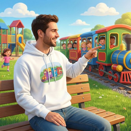 ABC Alphabet Zug mit Kindern Spaß Bildung Hoodie